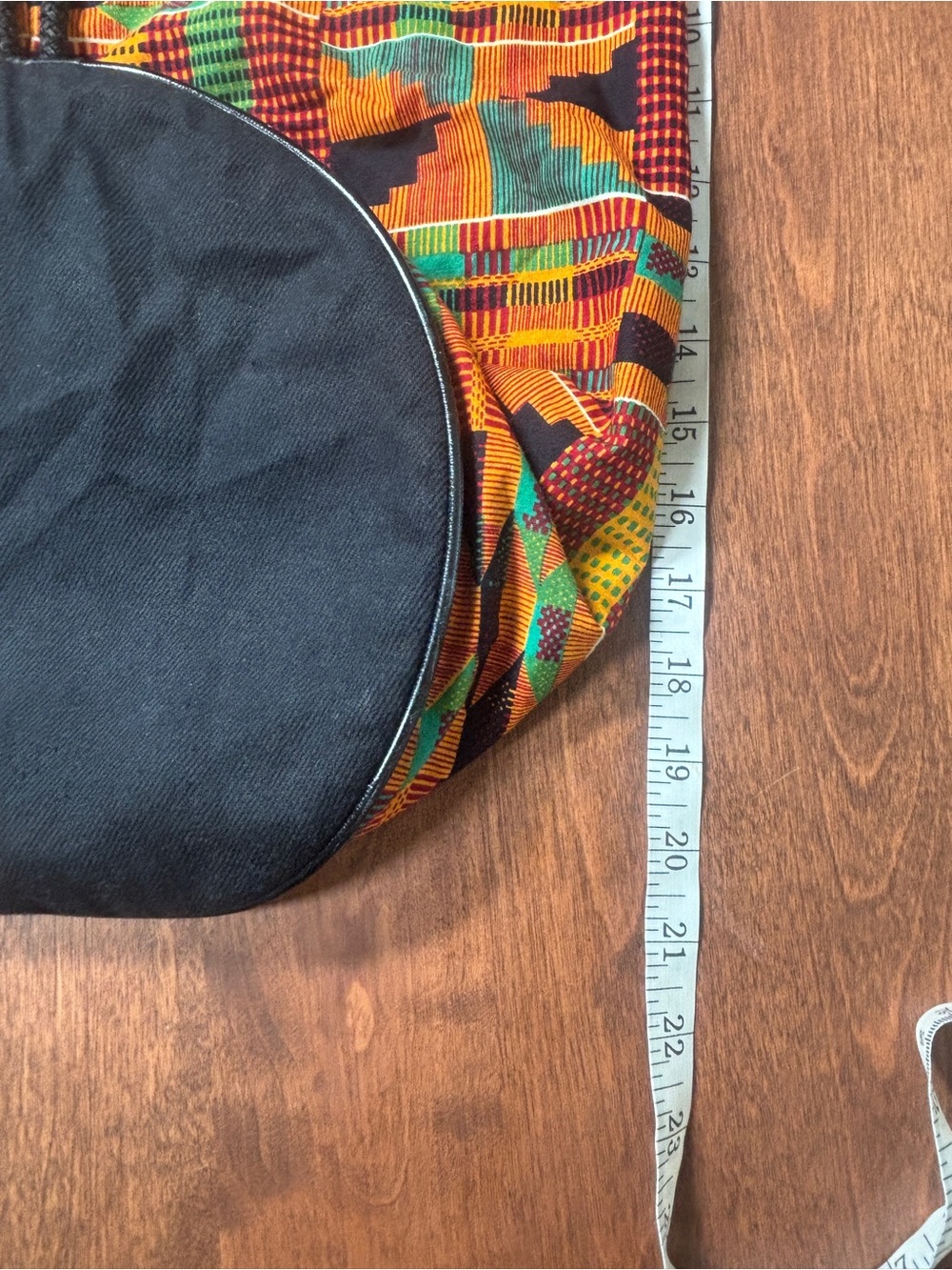 Multicolor Kente-Pattern Drawstring Backpack - Men - Picture 8 of 8